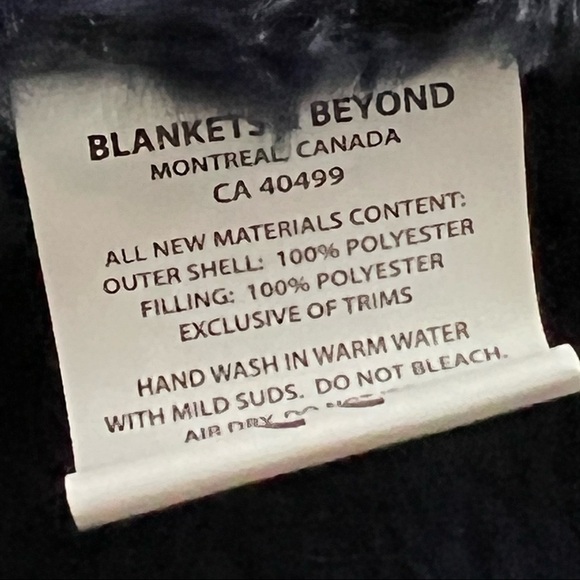 Blankets and Beyond Lovey Security Blanket Plush Teddy Bear Blue - Picture 7 of 8